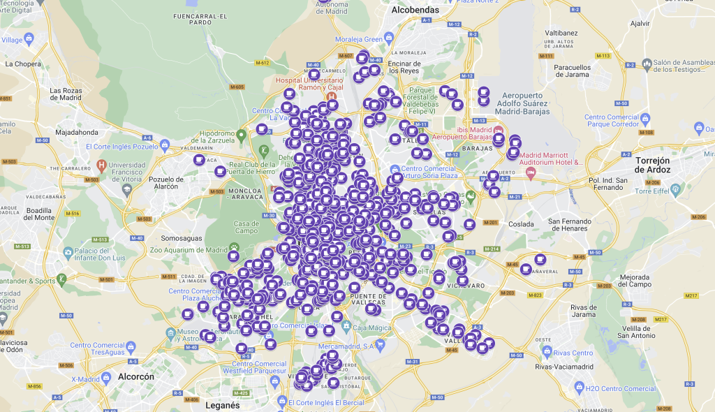 Tourist Map of Madrid