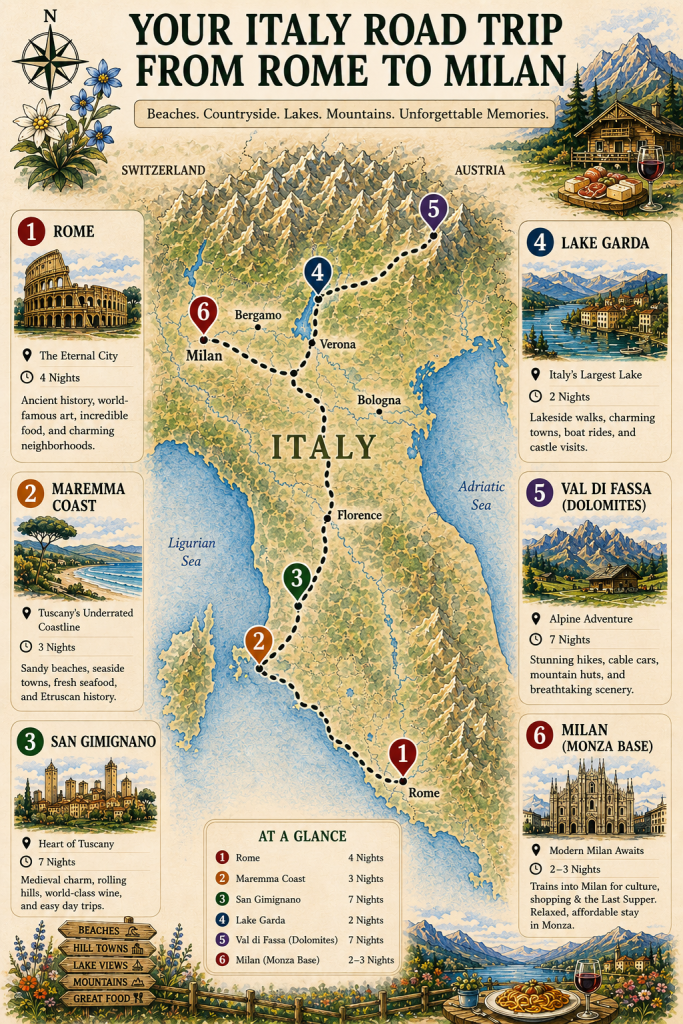 Road Trip Through Italy From Rome to Milan